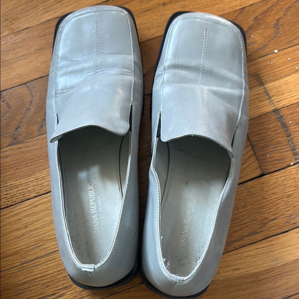 Banana Republic Gray Slip-On Loafers